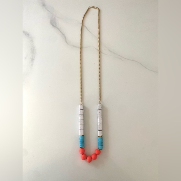 Handmade polymer clay statement necklace - Picture 3 of 4